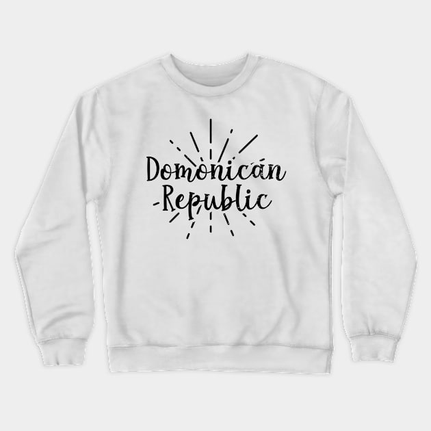 Dominican Republic Shirt | Sparkling Star Gift Crewneck Sweatshirt by Gawkclothing